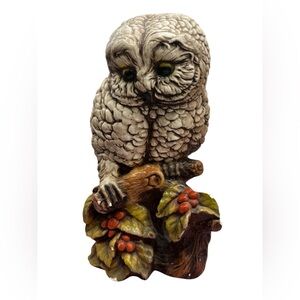 Vintage 1970’s Terrestone by Orzeck, Adorable Statued Owl